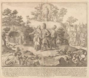 Aeneas en de Cumeense Sibylle, voor het "Chinea" Festival