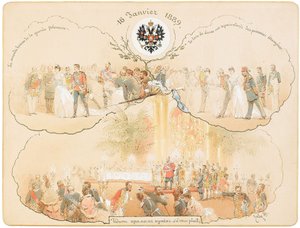 Een bal in de Heraldische Hal in het Winterpaleis