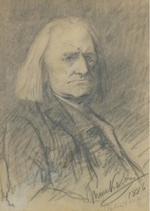 Portret van Franz Liszt 1811-1886, 1886 door Mihály Munkácsy