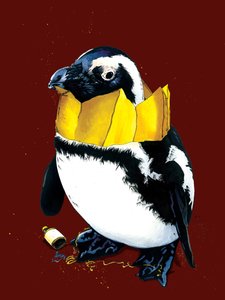 Kerst Pinguïn op Roodoxide, 2020 door Mike Davis