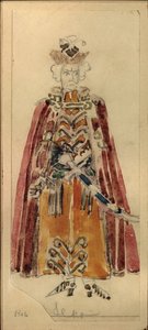 Kostuumontwerp voor de opera Mazepa door P.I. Tsjaikovski door Mikhail Aleksandrovich Vrubel