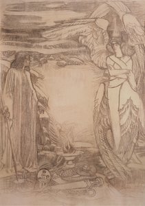 Illustratie voor het gedicht Profeet door A. Poesjkin, 1905 door Mikhail Aleksandrovich Vrubel
