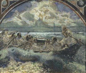 Jezus loopt op water, 1890