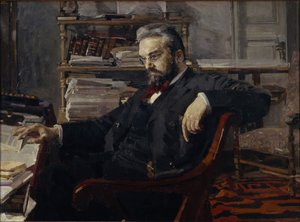 Portret van Konstantin Dmitryevich Artsybushev door Mikhail Aleksandrovich Vrubel
