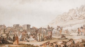 De Dood van Prins Grigori Potyomkin in de Bessarabië-steppe, 1791 door Mikhail Matveevich Ivanov