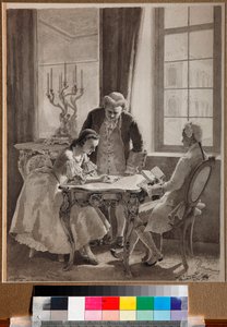 Russische les van keizerin Catharina II door Mikhail Petrovich Klodt