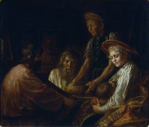 Boerenmaaltijd, 1774 door Mikhail Shibanov