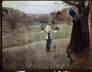 De visie van de jonge Bartolomeüs door Mikhail Vasilievich Nesterov