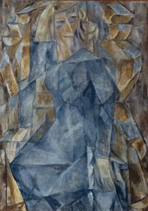 Portret van een vrouw, 1910s door Mikhail Vasilyevich Le Dantyu
