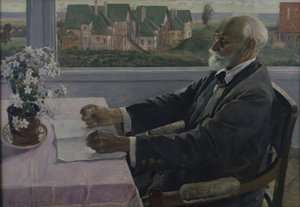 Portret van de fysioloog, psycholoog en arts Ivan P. Pavlov 1849-1936, 1935 door Mikhail Vasilievich Nesterov