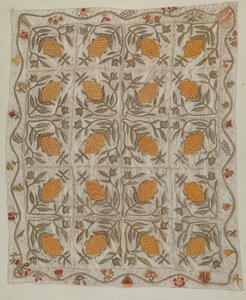 Ananas quilt door Mildred E. Bent