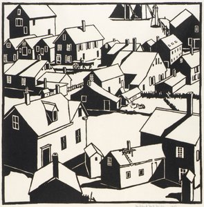 De stad door Mildred McMillen