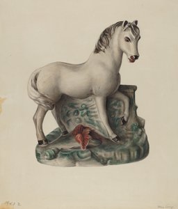 Chalkware Horse door Mina Lowry