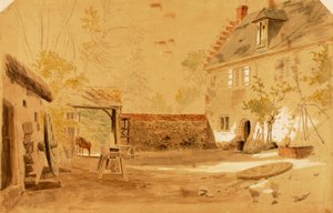 Oude abdij van St. Valery, Frankrijk