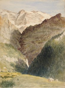 Gletsjer en watervallen