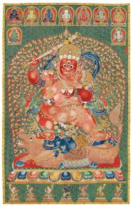 Keizerlijke Geborduurde Zijde Thangka
