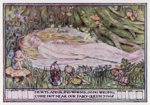Uit "Een Midzomernachtsdroom". William Shakespeare door Minnie Didbin Spooner