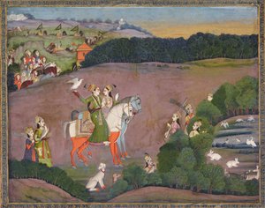 Sultan Baz Bahadur en Roopmati, ca. 1735