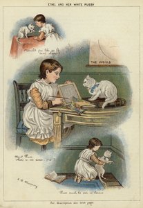 Ethel en haar witte kat door Miss Eliza F. Manning