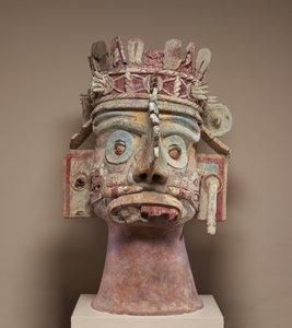 Hoofd van de regengod Tlaloc