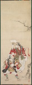Lentendansers (Manzai) door Miyagawa Chōshun