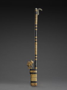 Atlatl met katachtige door Moche Moche