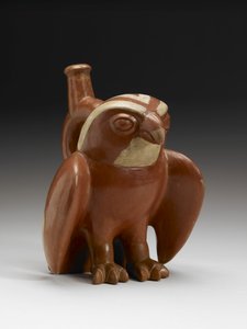 Havikvat, 200-450 n.Chr. (aardewerk met slip) door Moche Moche