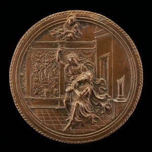 Augustus en de Tiburtijnse Sibylle, eind 15e - begin 16e eeuw door Moderno