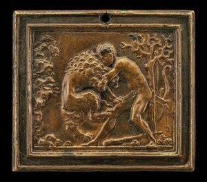 Hercules en de Nemeïsche Leeuw door Moderno