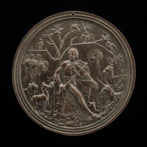 Orpheus spelend voor de dieren door Moderno