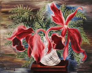 Orchideeën door Moise Kisling