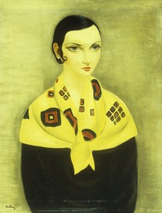 Portret van een vrouw door Moise Kisling