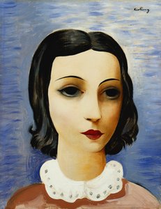 Portret van een jong meisje door Moise Kisling