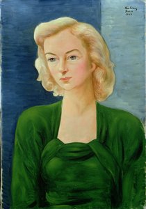 Portret van Madame Martin door Moise Kisling