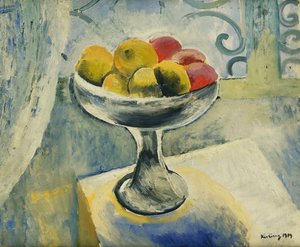 Stilleven met appels; Nature Morte aux Pommes door Moise Kisling