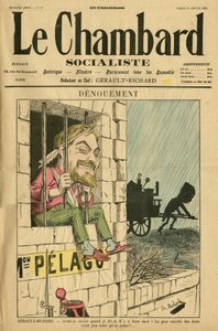 Illustratie van Moloch voor de omslag van Le Chambard socialiste, nr. 59