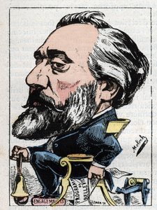 Portret van Léon Gambetta (1838-1882) Franse politicus