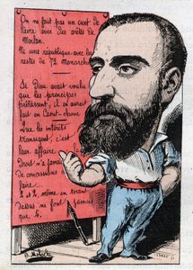 Allegorie van een radicaal in de 19e eeuw door Moloch