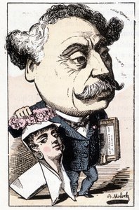 Cartoon door Alexandre Dumas Fils, door Moloch
