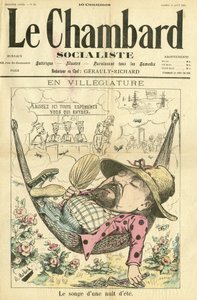 Illustratie van Moloch voor de omslag van Le Chambard Socialiste door Moloch