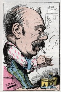 Portret van Jules Gabriel Celibataire, bekende Fransman uit de 19e eeuw door Moloch