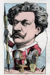 Portret van Louis Alexandre Gosset de Guines, genaamd André Gill (1840-1885) Franse dichter en schilder in 