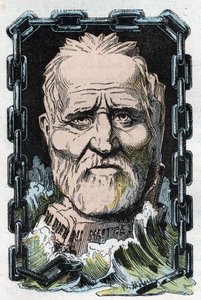 Portret van Louis Auguste Blanqui (1805-1881), Franse socialistische theoreticus en revolutionair. door Moloch