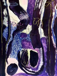 Paarsblauwe abstracte stroming