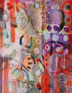 Levendige abstracte stroming