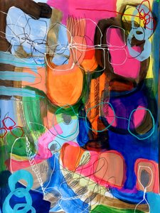 Levendige abstracte vormen