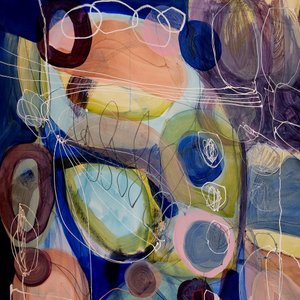 Levendige organische abstracte vormen