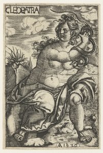 Cleopatra met slang door Monogrammist AC