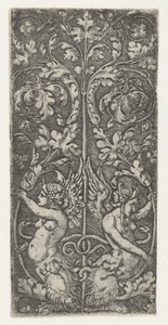 Ornament met twee sfinxen door Monogrammist AC