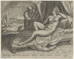 Jupiter en Danaë door Monogrammist FME